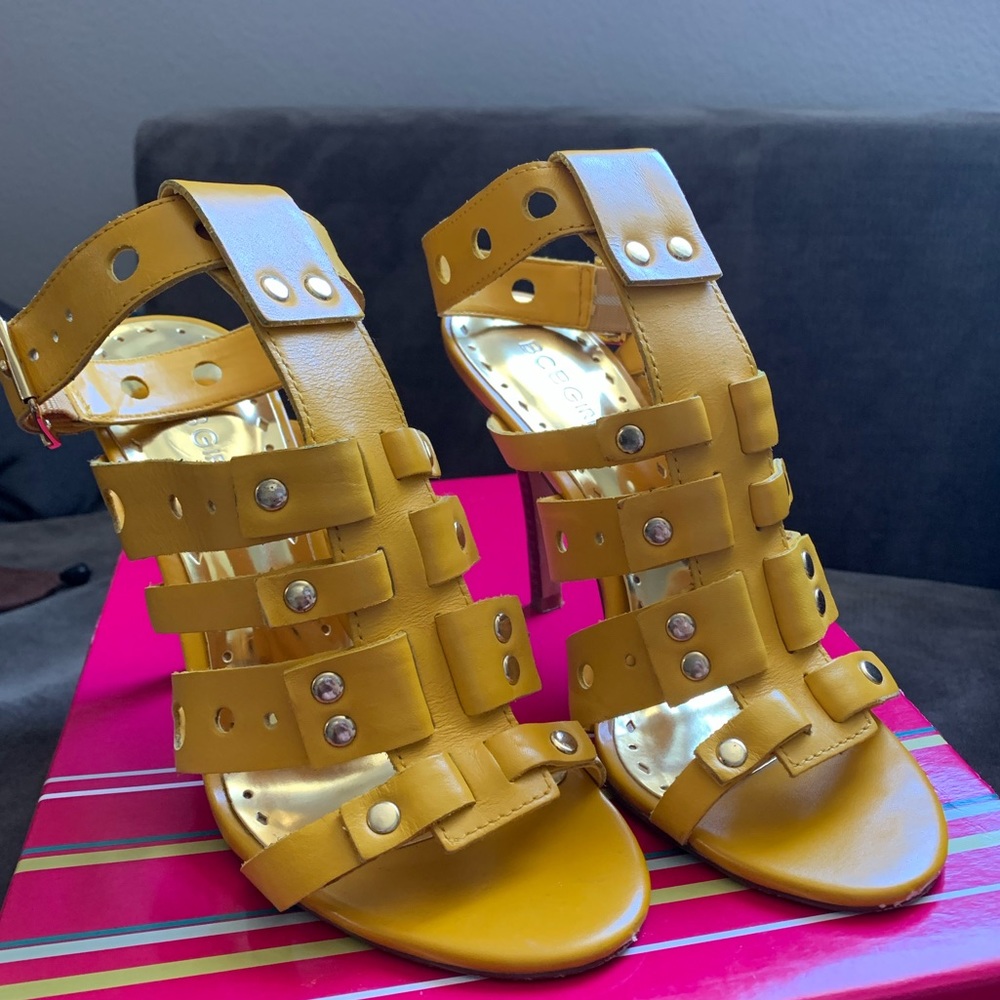 BCBGirls gladiator style heels